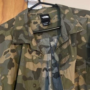 North Face camo shirt